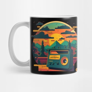 Retro Sunset -  Lofi Chill Music Mug